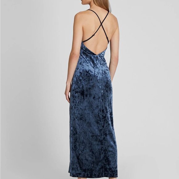 Club Monaco Velvet Cowl Neck Dress - Picture 2 of 2